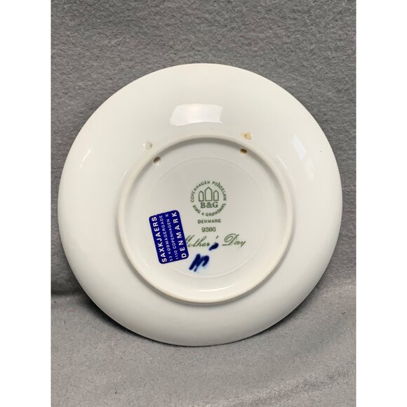 Bing & Grondahl Copenhagen Mothers Day 1986 Plate with Elephant Design 6 Inch Di - Picture 2 of 10